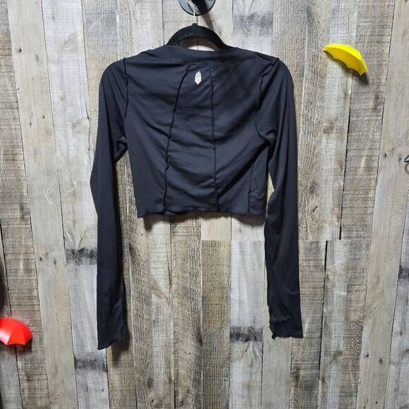 Free People FP Movement Black Twist Crop Top - Picture 3 of 5